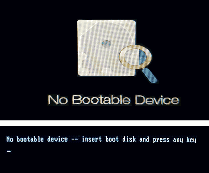 No Bootable Device при загрузке — что делать?