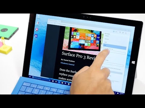 «Режим чтения» в браузере Spartan