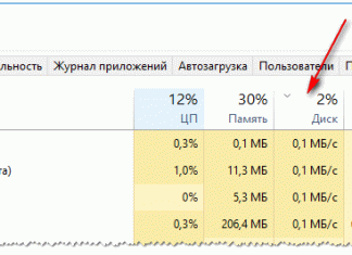 Диск загружен на 100% в Windows 10