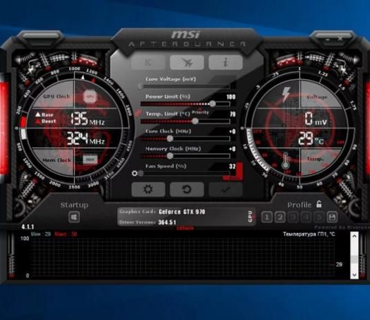 Возможности MSI Afterburner