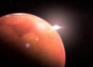 Российский телескоп обнаружил на Марсе гигантский ледник