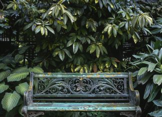 Как выбрать металлическую лавочку для сада