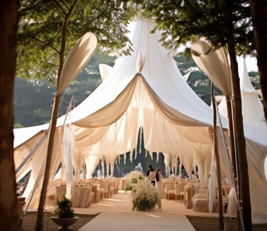 Креативные идеи использования шатров на праздниках