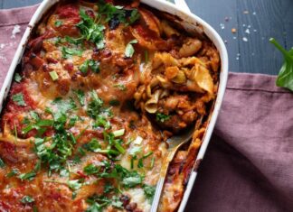 Запеканка из макарон с фаршем в духовке