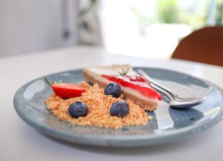 Чизкейк без выпечки с творожным сыром и желатином