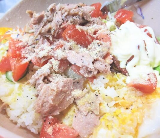 Диетический ужин: салат с тунцом