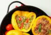 Фаршированные перцы с фаршем и рисом в духовке