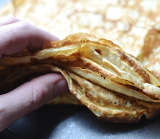 Рецепт тонких блинов на молоке с дырочками