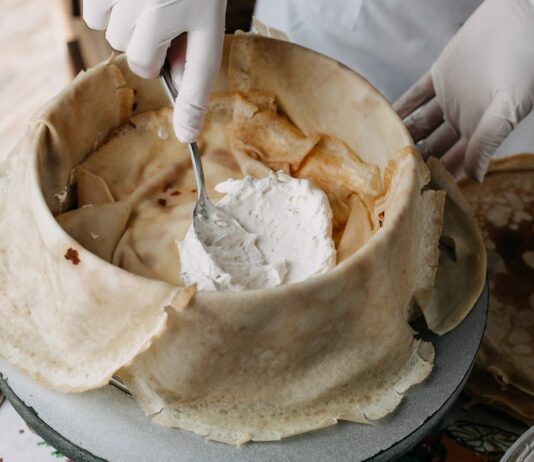 Тесто на блины: молоко и кипяток