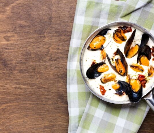 Мидии на сковороде: Простой рецепт замороженных очищенных мидий