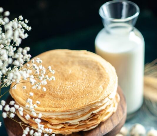 Блины на кефире с кипятком: рецепт