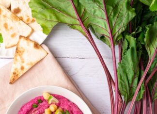 Салат из красной свеклы с чесноком и грецкими орехами