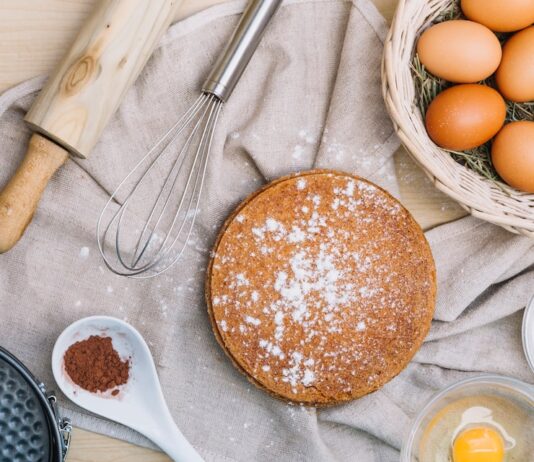 Пышный манник на молоке в духовке