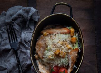 Рис с курицей в духовке: рецепт в стеклянной посуде