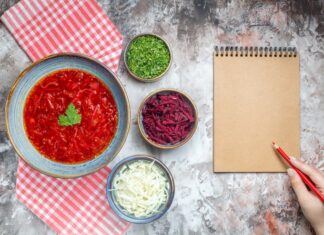 Классический украинский борщ с мясом: пошаговый рецепт