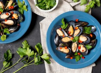 Рецепты приготовления мидий в раковинах