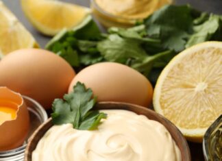 Классический майонез в блендере с уксусом