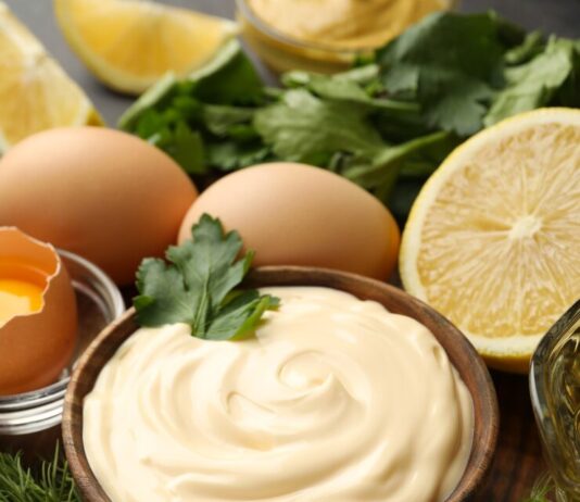 Классический майонез в блендере с уксусом