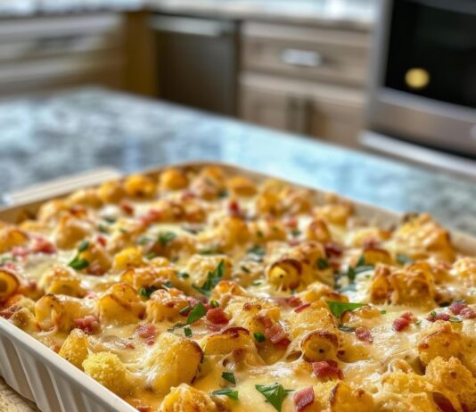 Макароны в духовке с сыром и сливками