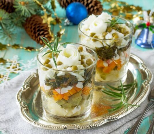 Рецепт салата «Хвост павлина»