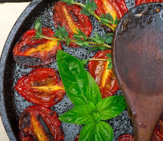 Фаршированный перец в духовке