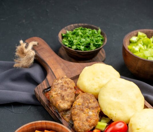 Стожки из фарша с картофелем: рецепт