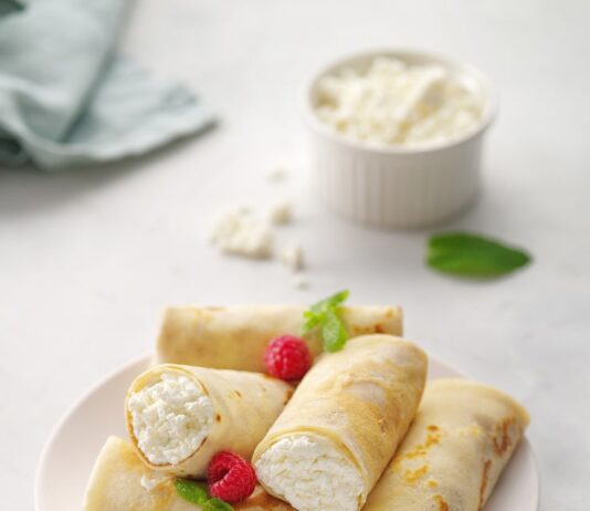 Налистники с творогом: рецепт