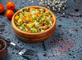 Картофельно-гороховый салат