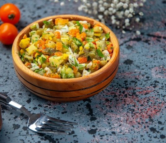 Картофельно-гороховый салат