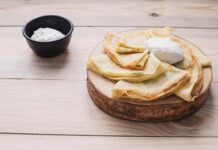 Тонкие блины на молоке и кефире