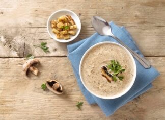 Классический Грибной Суп-Пюре со Сливками
