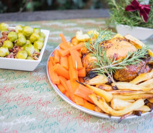 Запеченная индейка с картошкой в духовке