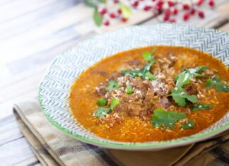 Рецепт супа харчо из свинины с рисом