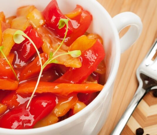 Зимний салат из болгарского перца