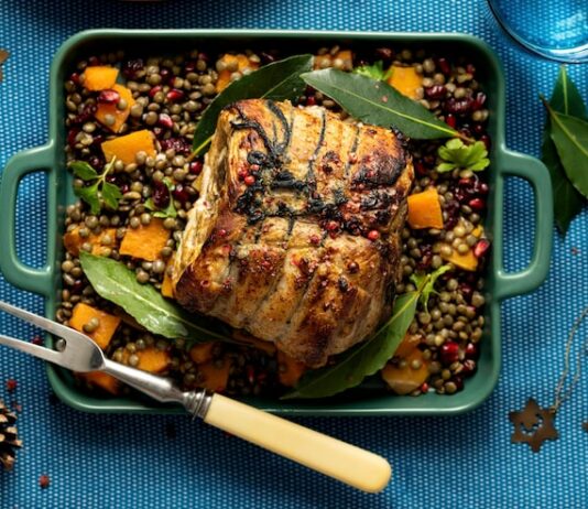 Свинина с овощами в духовке: рецепт