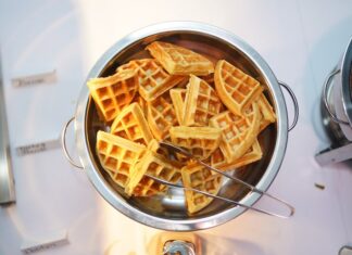 Приготовление венских вафель в вафельнице