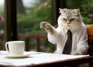 Кот в гадании на кофейной гуще