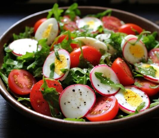 Яично-помидорный салат