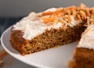 Быстрый бисквитный пирог за 30 минут