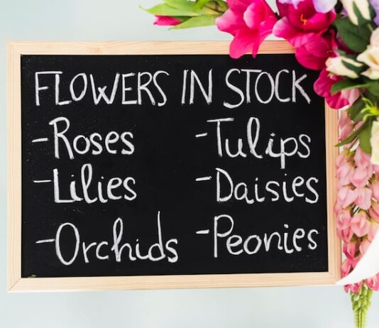 Подпись с цветами: пошаговое руководство