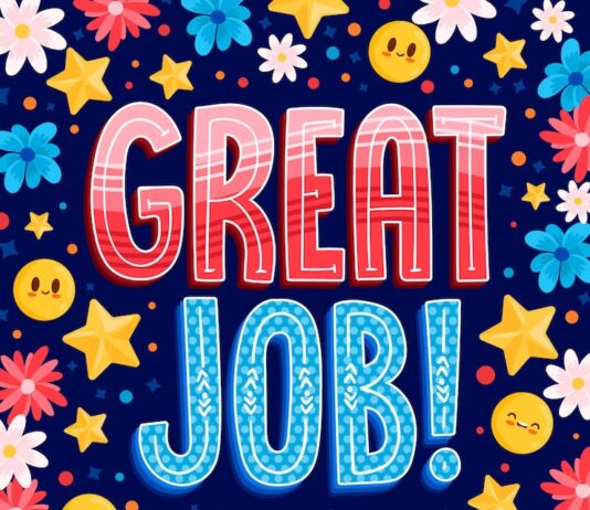 Слова похвалы за отличную работу