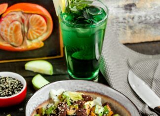 Салат из говядины с перцем