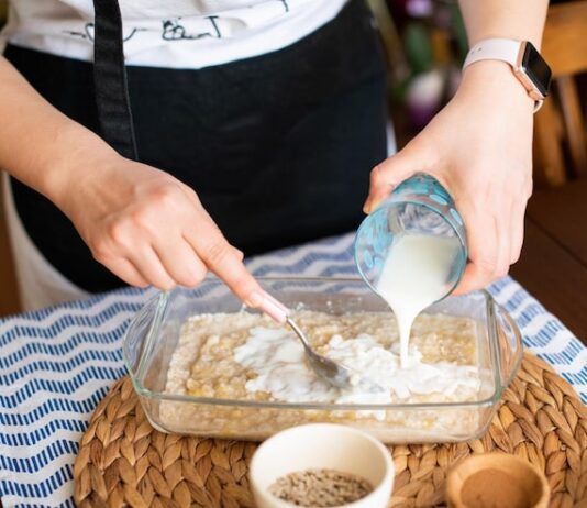 Варка овсяной молочной каши