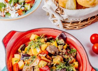 Картошка с мясом в казане