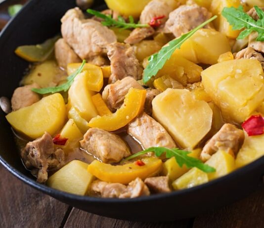 Рецепт тушеной курицы с картошкой