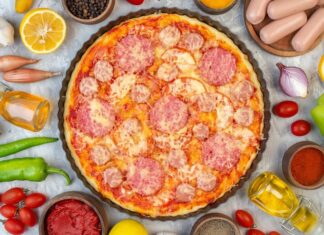 Начинка для пиццы с сосисками