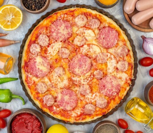 Начинка для пиццы с сосисками