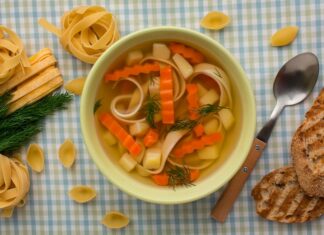 Суп из консервов и лапши