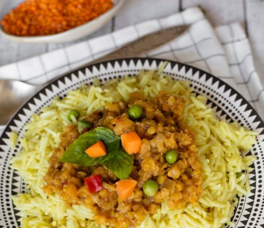 Вегетарианский плов с овощами