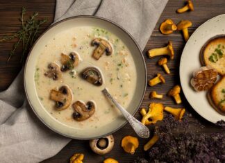 Суп-пюре из белых грибов